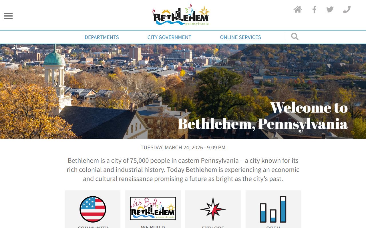 Bethlehem city government website for divorce records research