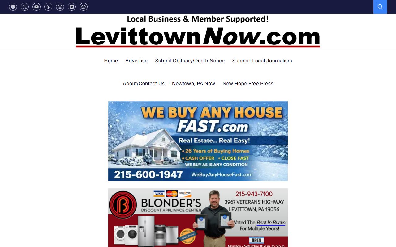 Levittown news and community information for divorce records research