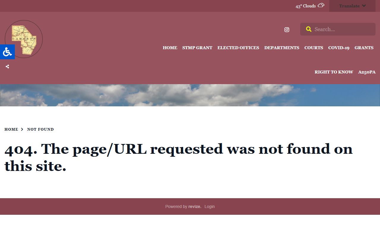 Cameron County Prothonotary office page for divorce records in Emporium